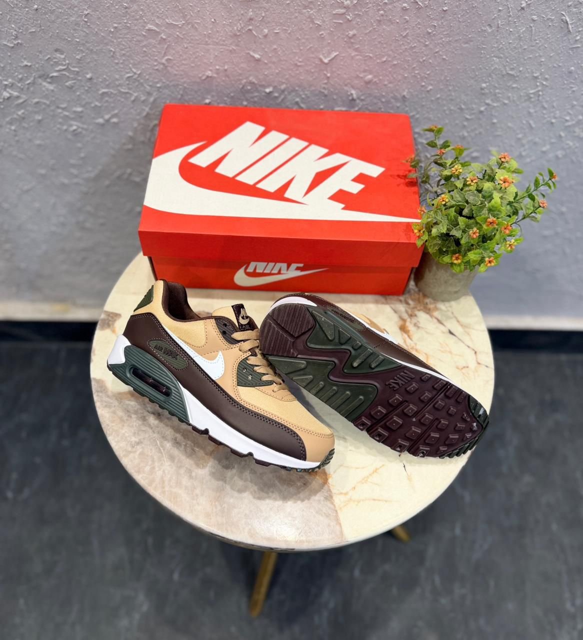 Brown White Lifestyle Sneakers – Premium Comfort & Everyday Style