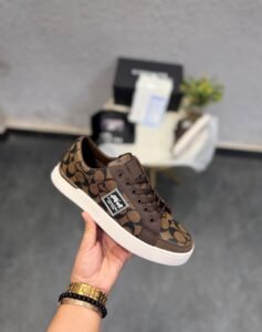 Brown White Luxury Trainers – Premium Comfort & Timeless Elegance
