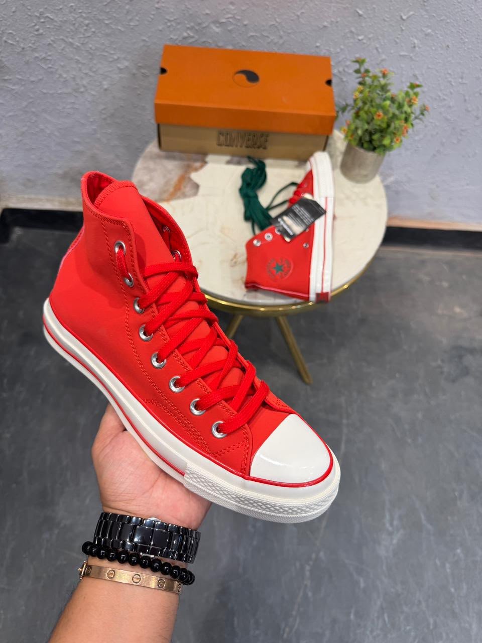 Legacy Red Canvas Sneakers – Vintage Comfort & Timeless Style (1) Legacy Red Canvas Sneakers – Vintage Comfort & Timeless Style