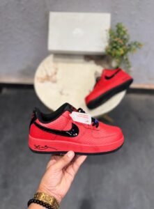 Red Black Street Sneakers – Premium Comfort & Bold Style