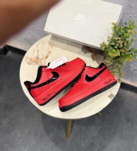 Red Black Street Sneakers – Premium Comfort & Bold Style