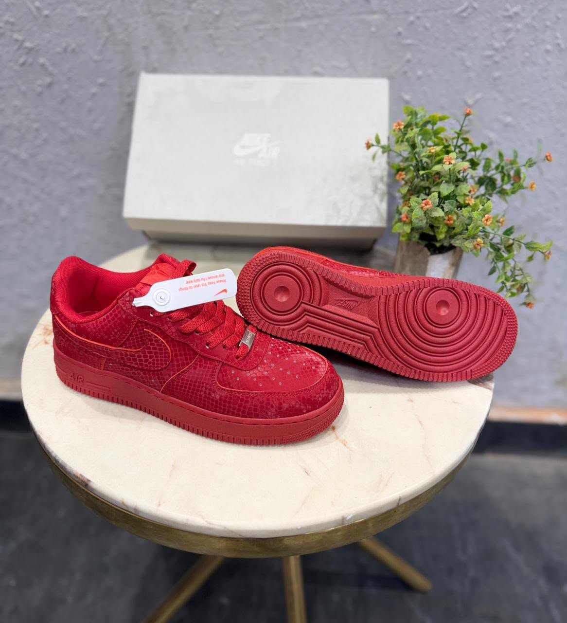 Red Statement Sneakers – Premium Comfort & Bold Street Style