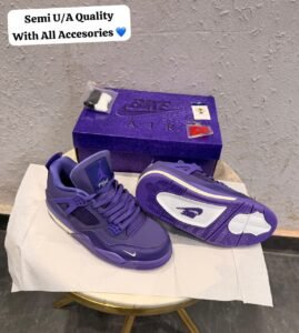 Retro 4 Purple Edition Sneakers – Premium Lifestyle Edition