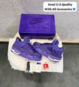 Retro 4 Purple Edition Sneakers – Premium Lifestyle Edition