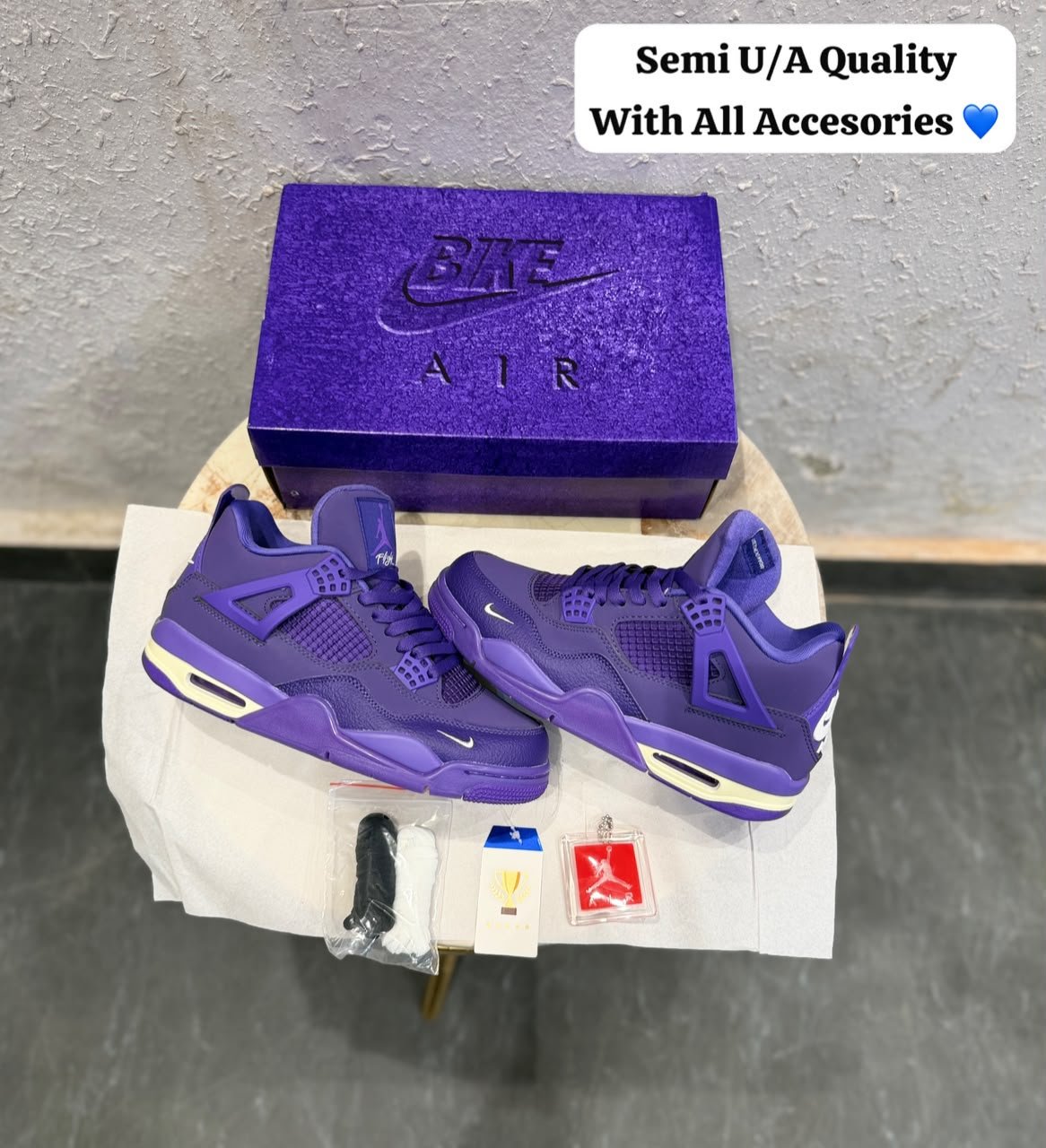 Retro 4 Purple Edition Sneakers – Premium Lifestyle Edition