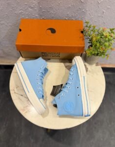 Sky Blue High Top Sneakers – Premium Comfort & Classic Street Style