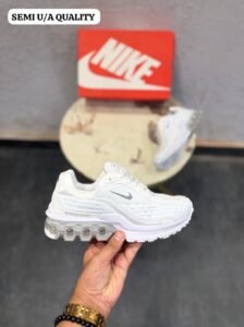 Triple White Performance Sneakers – Premium Comfort & Futuristic Style