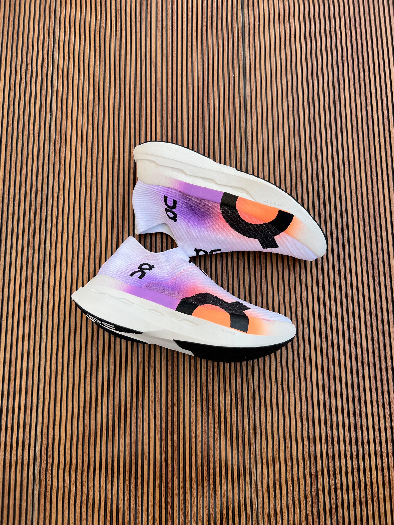 White Purple Running Sneakers – Premium Comfort & Modern Style