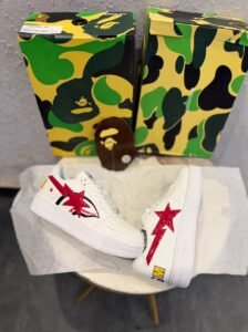 White Red Streetwear Sneakers – Premium Comfort & Bold Style
