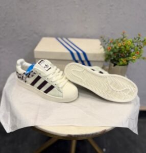 Woven White Black Sneakers – Premium Comfort & Heritage Style
