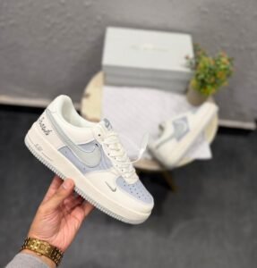 Airforce One Fresh Grey Swoosh Sneakers – Premium Lifestyle Edition