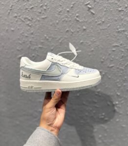 Airforce One Fresh Grey Swoosh Sneakers – Premium Lifestyle Edition