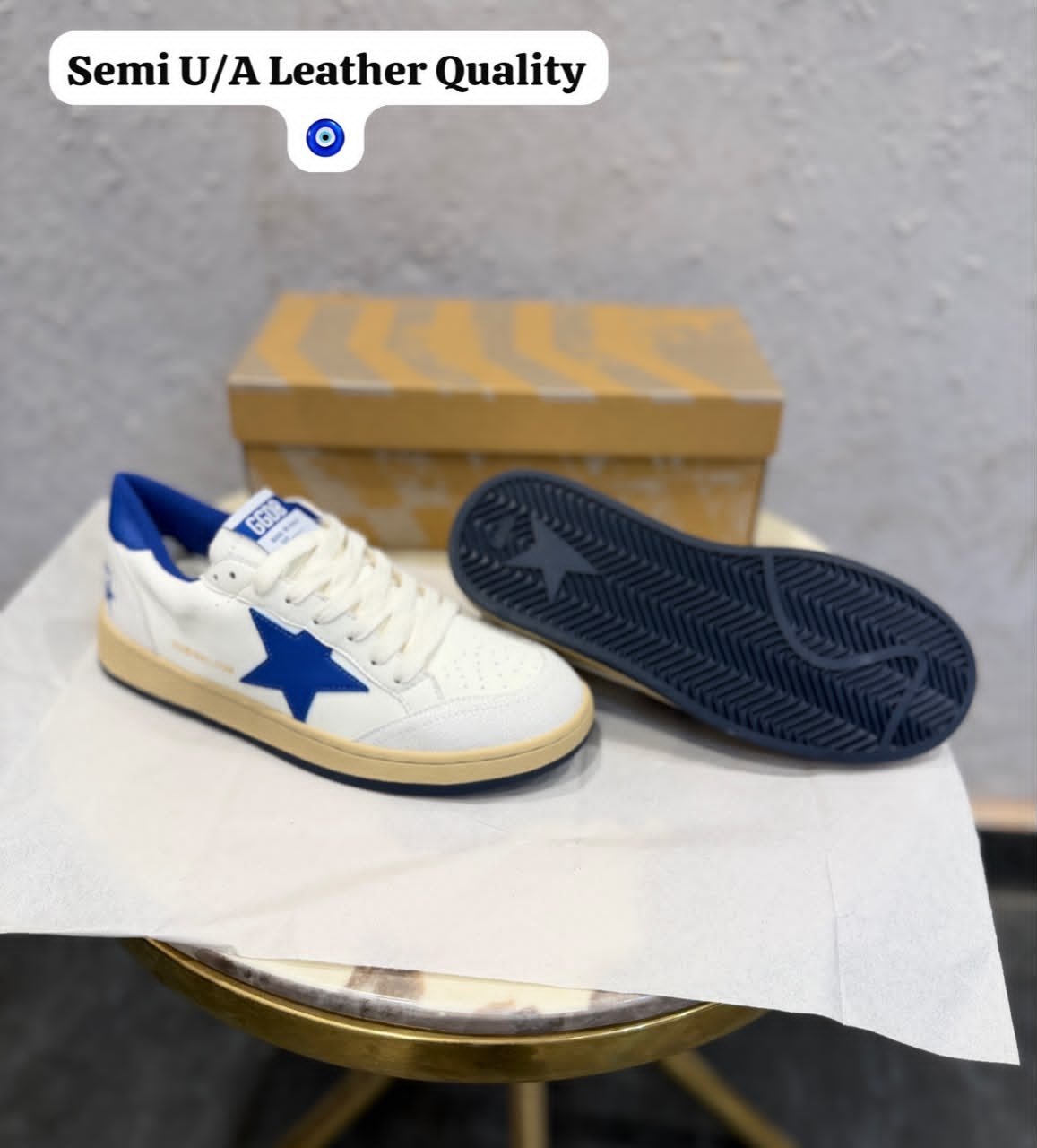 Ball Star White Blue Sneakers – Premium Lifestyle Edition