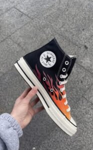 Chuck 70 Mid Flame Fire Sneakers – Premium Lifestyle Edition (1)