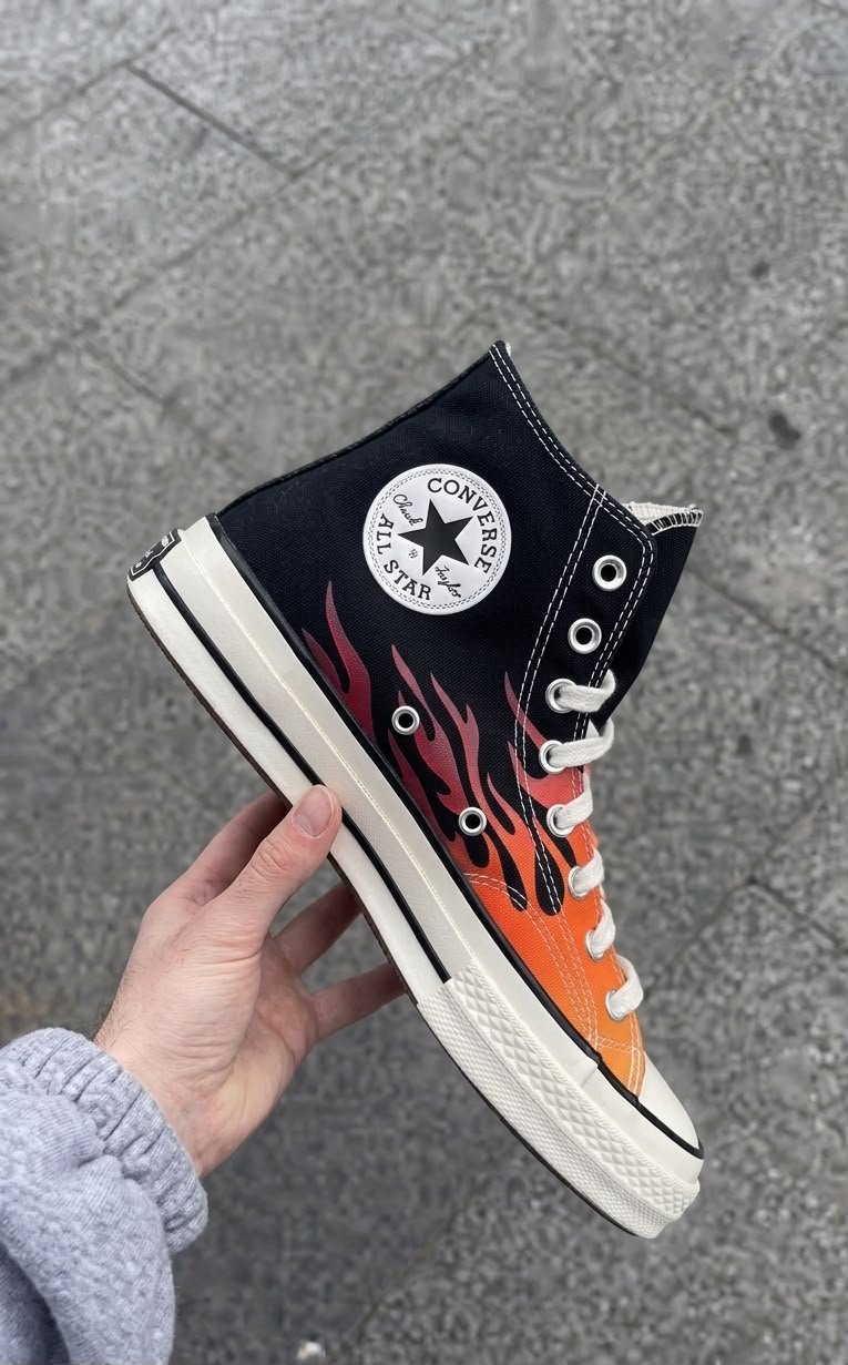 Chuck 70 Mid Flame Fire Sneakers – Premium Lifestyle Edition (1) Chuck 70 Mid Flame Fire Sneakers – Premium Lifestyle Edition (1)