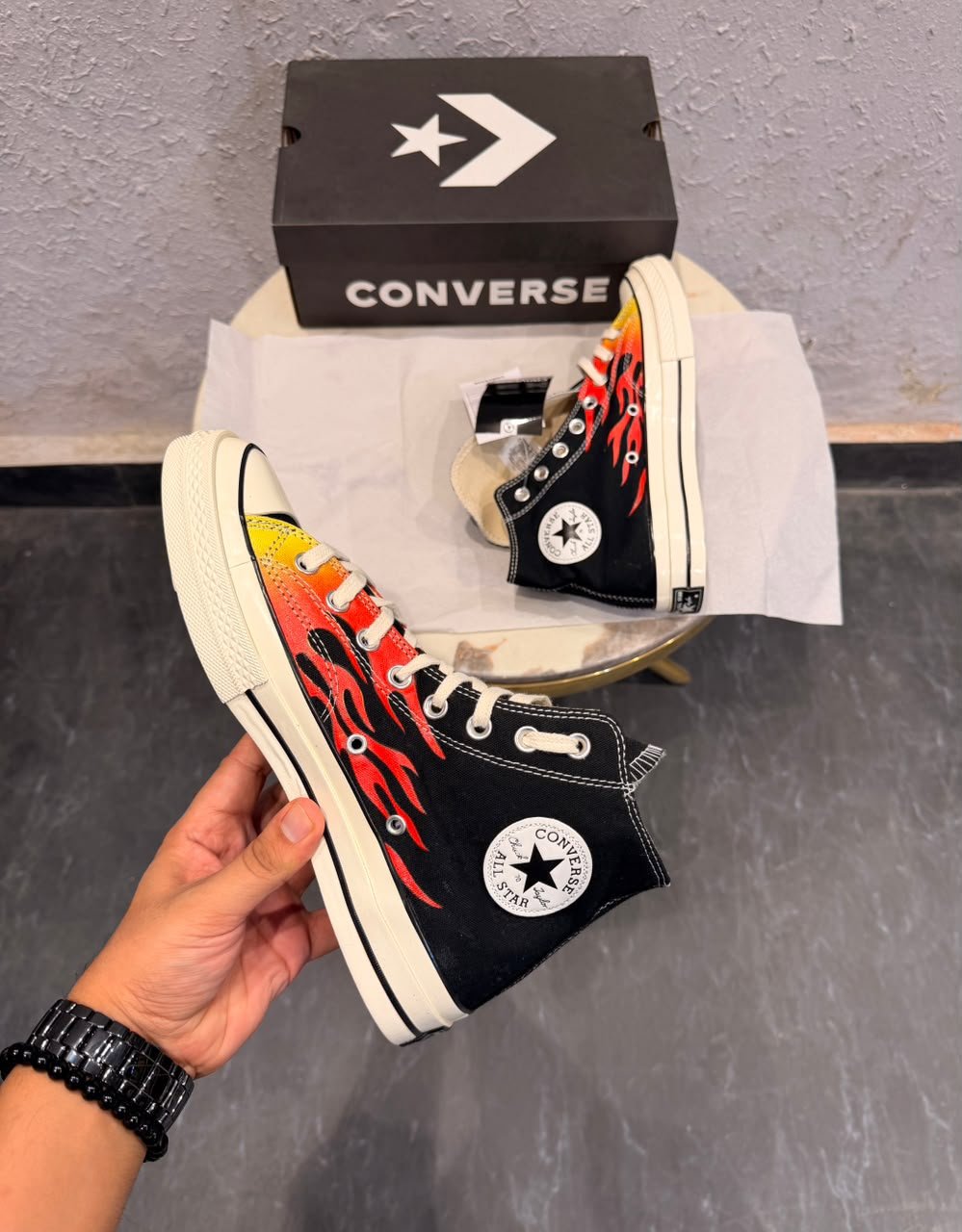 Chuck 70 Mid Flame Fire Sneakers – Premium Lifestyle Edition (2) Chuck 70 Mid Flame Fire Sneakers – Premium Lifestyle Edition (2)
