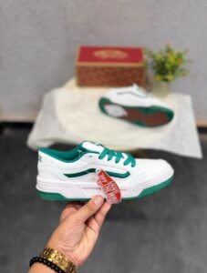 Chunky White Green Lifestyle Sneakers – Premium Everyday Comfort