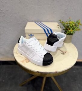 Classic White Black Lifestyle Sneakers – Premium Heritage Edition
