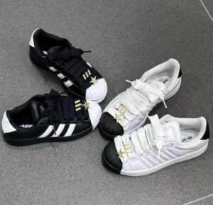 Classic White Black Lifestyle Sneakers – Premium Heritage Edition