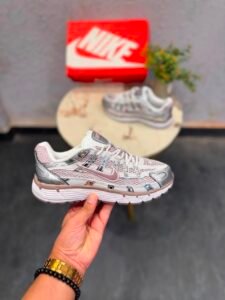 P-6000 Trainer Metallic Wine Swoosh Sneakers – Premium Lifestyle Edition (1)