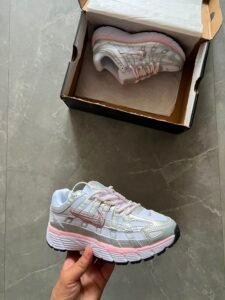 P-6000 Trainer White Sky Shaded Sneakers for Girls – Premium Lifestyle Edition
