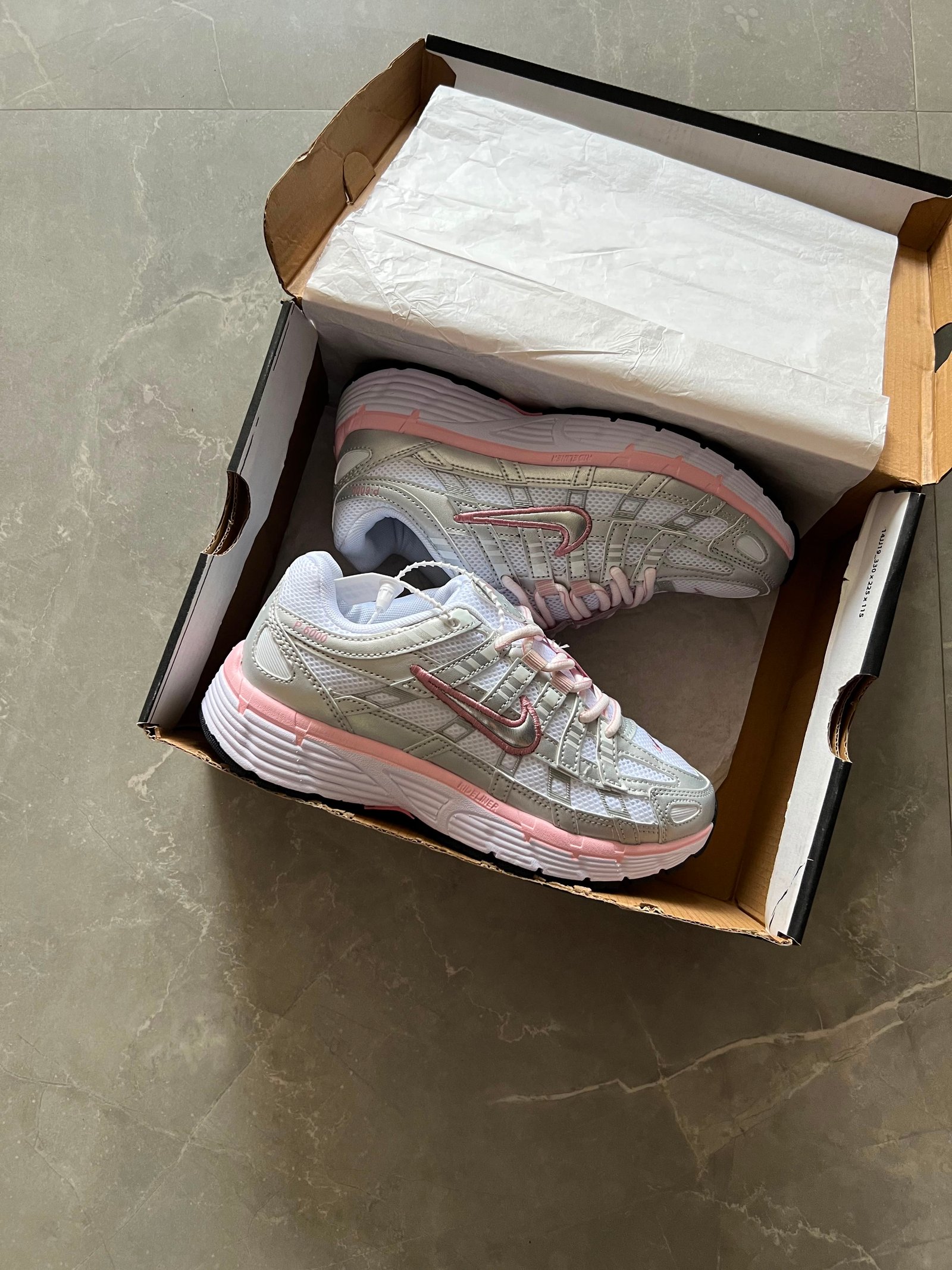 P-6000 Trainer White Sky Shaded Sneakers for Girls – Premium Lifestyle Edition