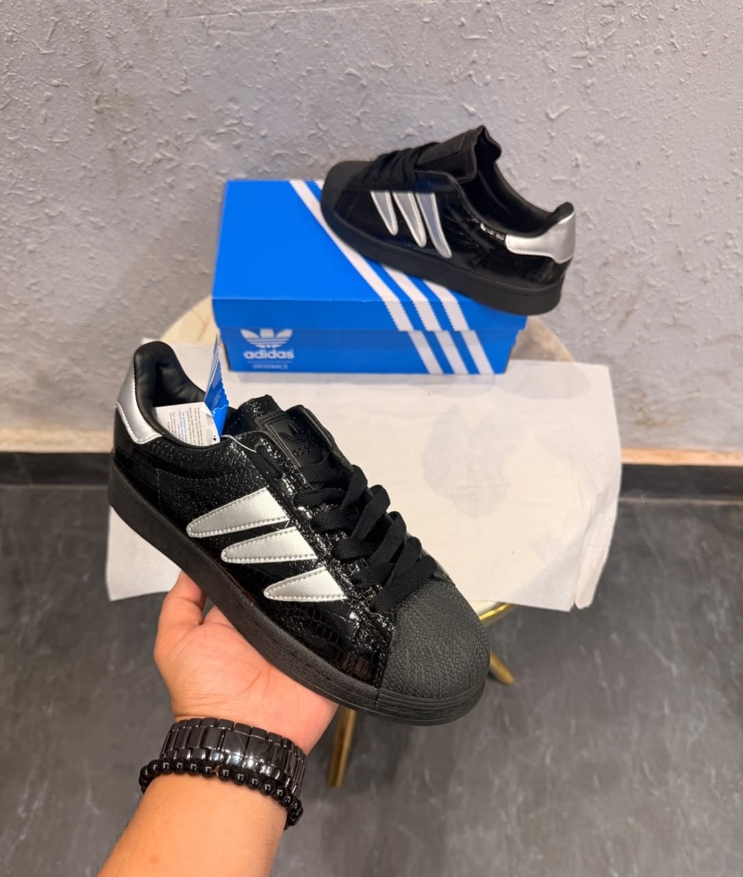 Premium Black Silver Leather Sneakers – Heritage Lifestyle Edition (3) Premium Black Silver Leather Sneakers – Heritage Lifestyle Edition (3)