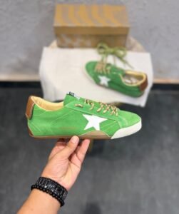 Premium Green Leather Lifestyle Sneakers – Heritage Edition (1)