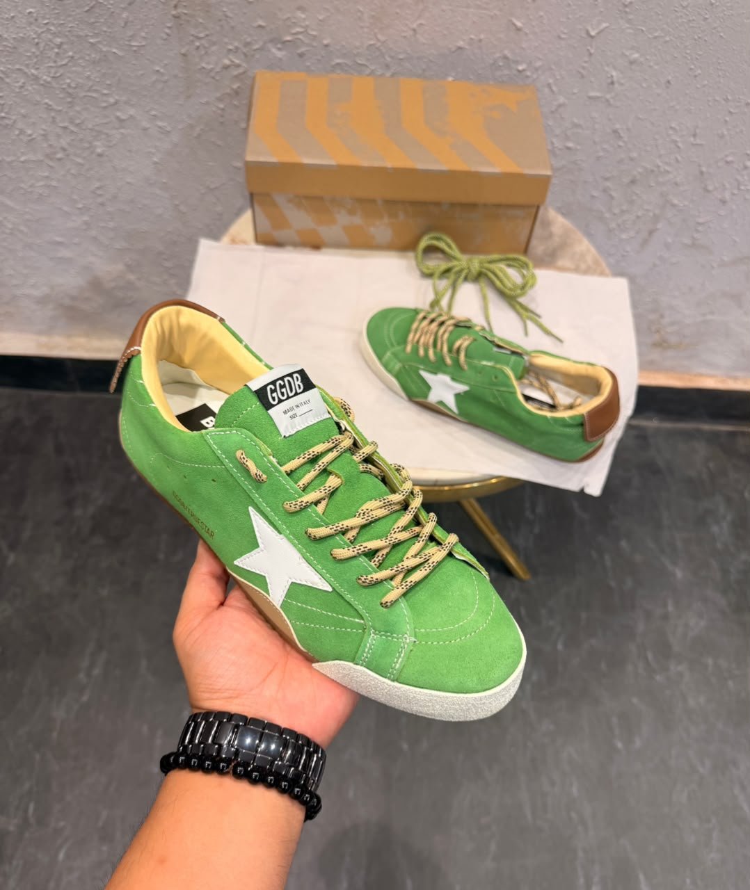 Premium Green Leather Lifestyle Sneakers – Heritage Edition (3)