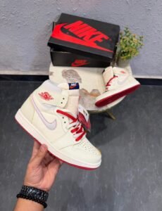 Premium Mid-Top Leather Sneakers – Cinnabar Edition