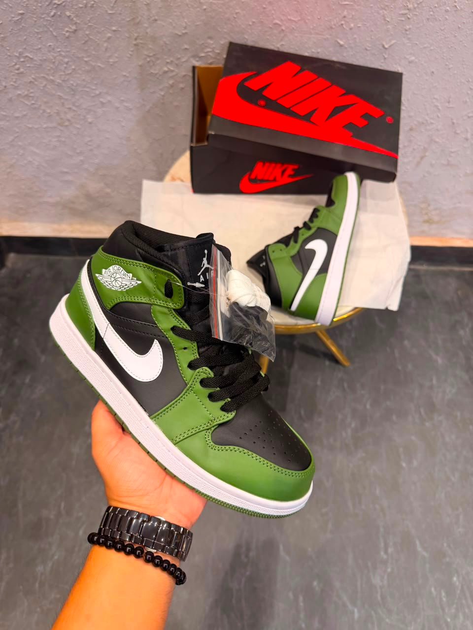 Premium Mid-Top Leather Sneakers – Clay Green Edition (3) Premium Mid-Top Leather Sneakers – Clay Green Edition (3)