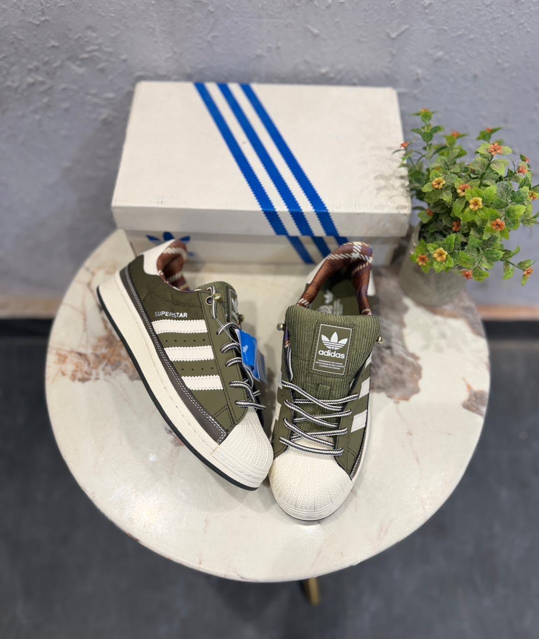 Premium Olive Green Leather Sneakers – Heritage Lifestyle Edition (1)