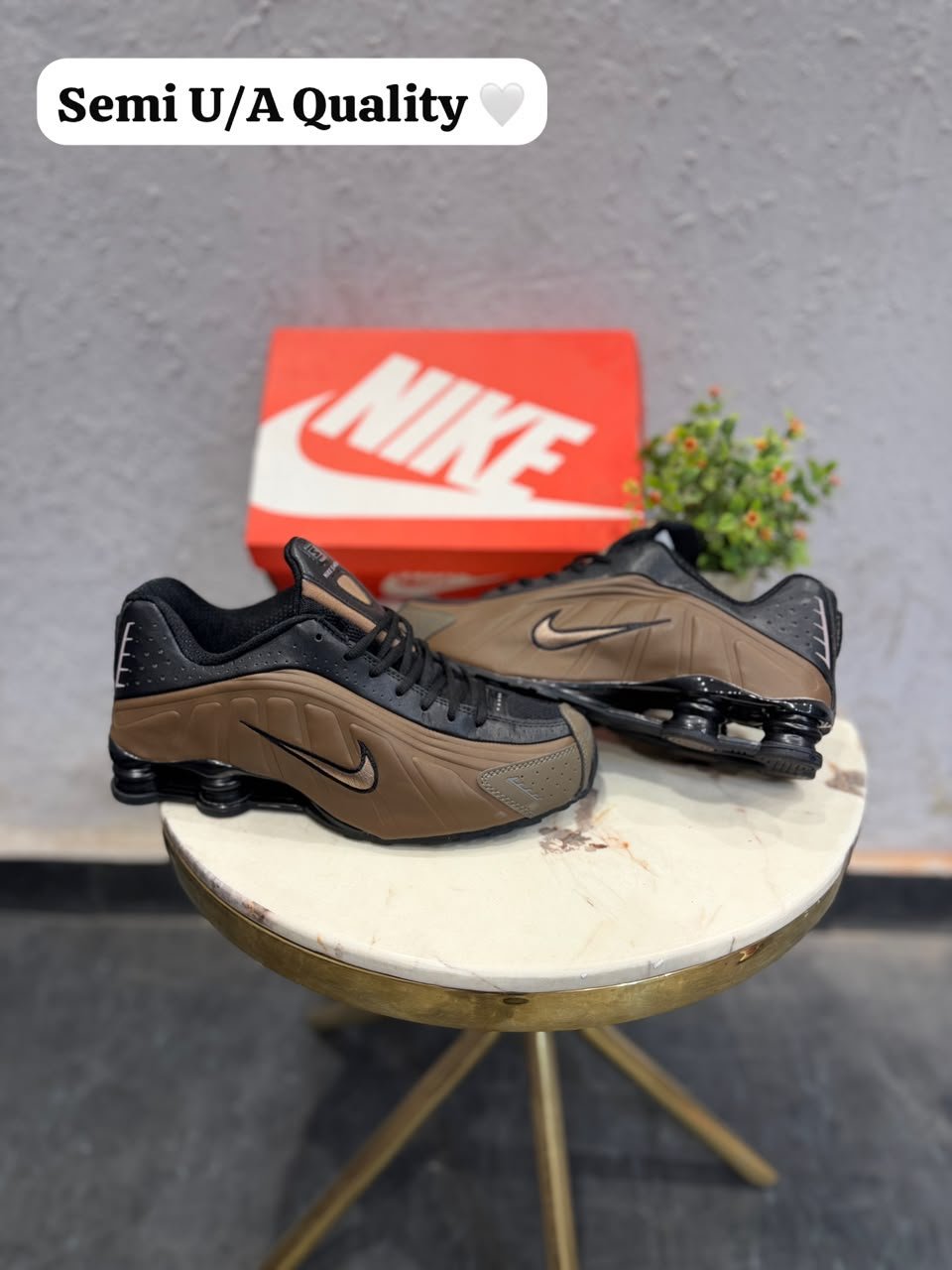 Shox Silver Black Brown Sneakers – Premium Performance Edition (1) Shox Silver Black Brown Sneakers – Premium Performance Edition (1)