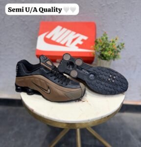 Shox Silver Black Brown Sneakers – Premium Performance Edition (4)