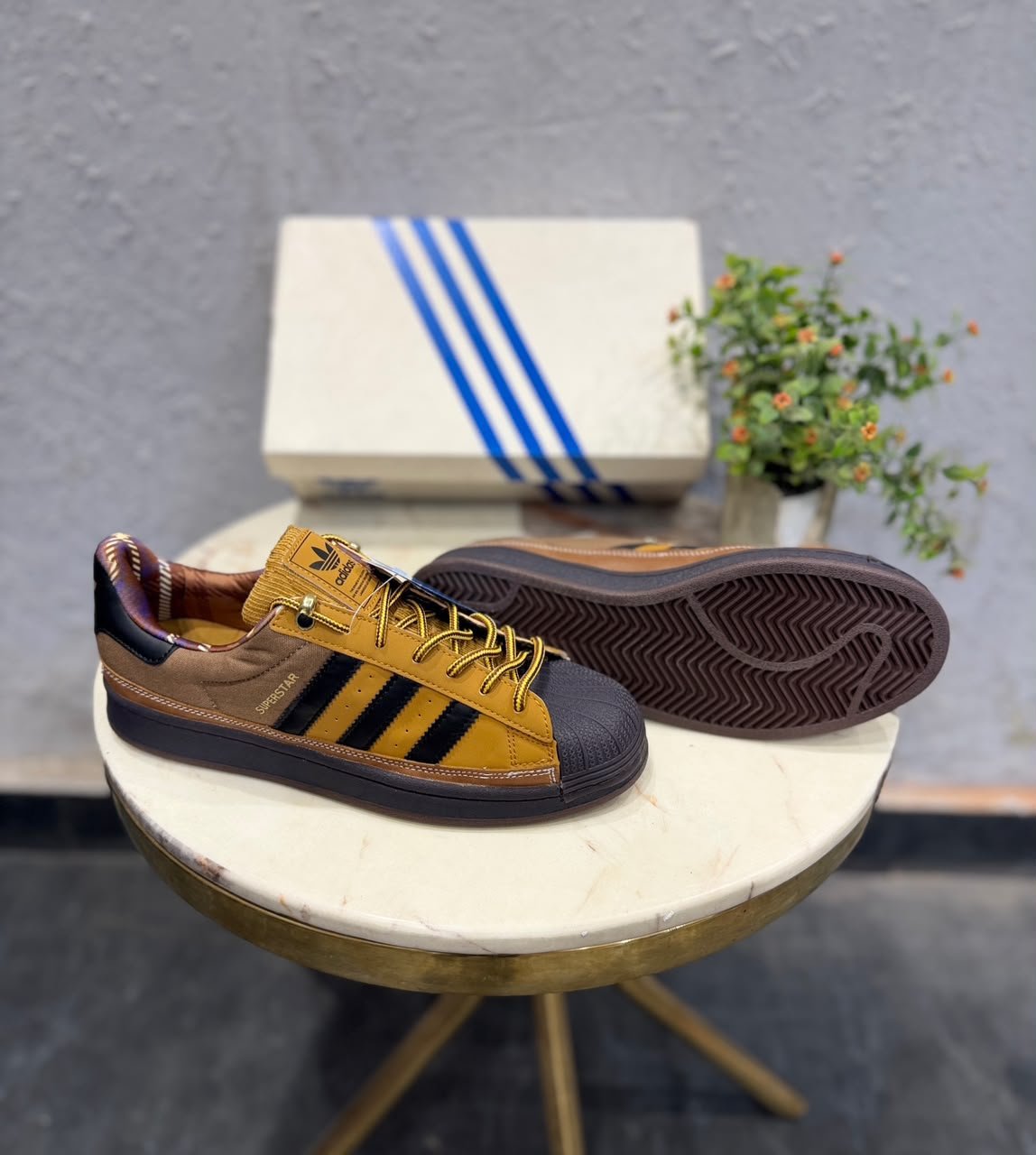 Superstar 2nd Generation Tan Black Sole Sneakers – Premium Lifestyle Edition (1)