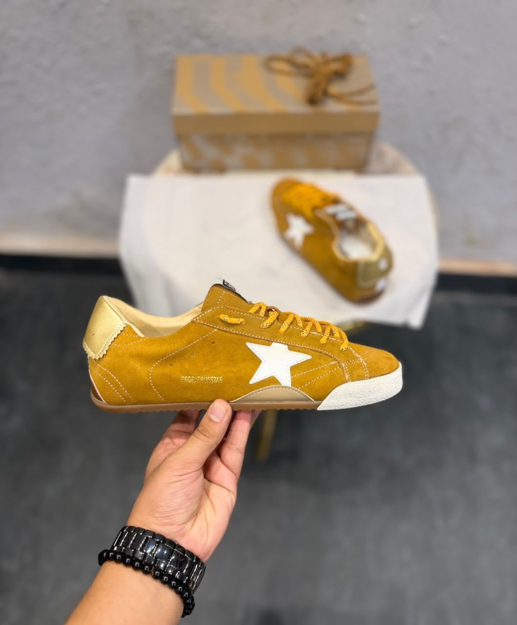 True Star Suede Leather Light Brown Sneakers – Premium Lifestyle Edition (2) True Star Suede Leather Light Brown Sneakers – Premium Lifestyle Edition (2)