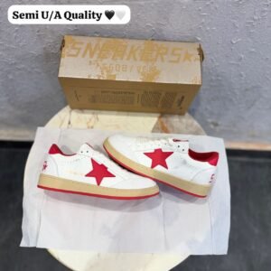 Vintage White Red Lifestyle Sneakers – Premium Comfort & Luxury Street Style