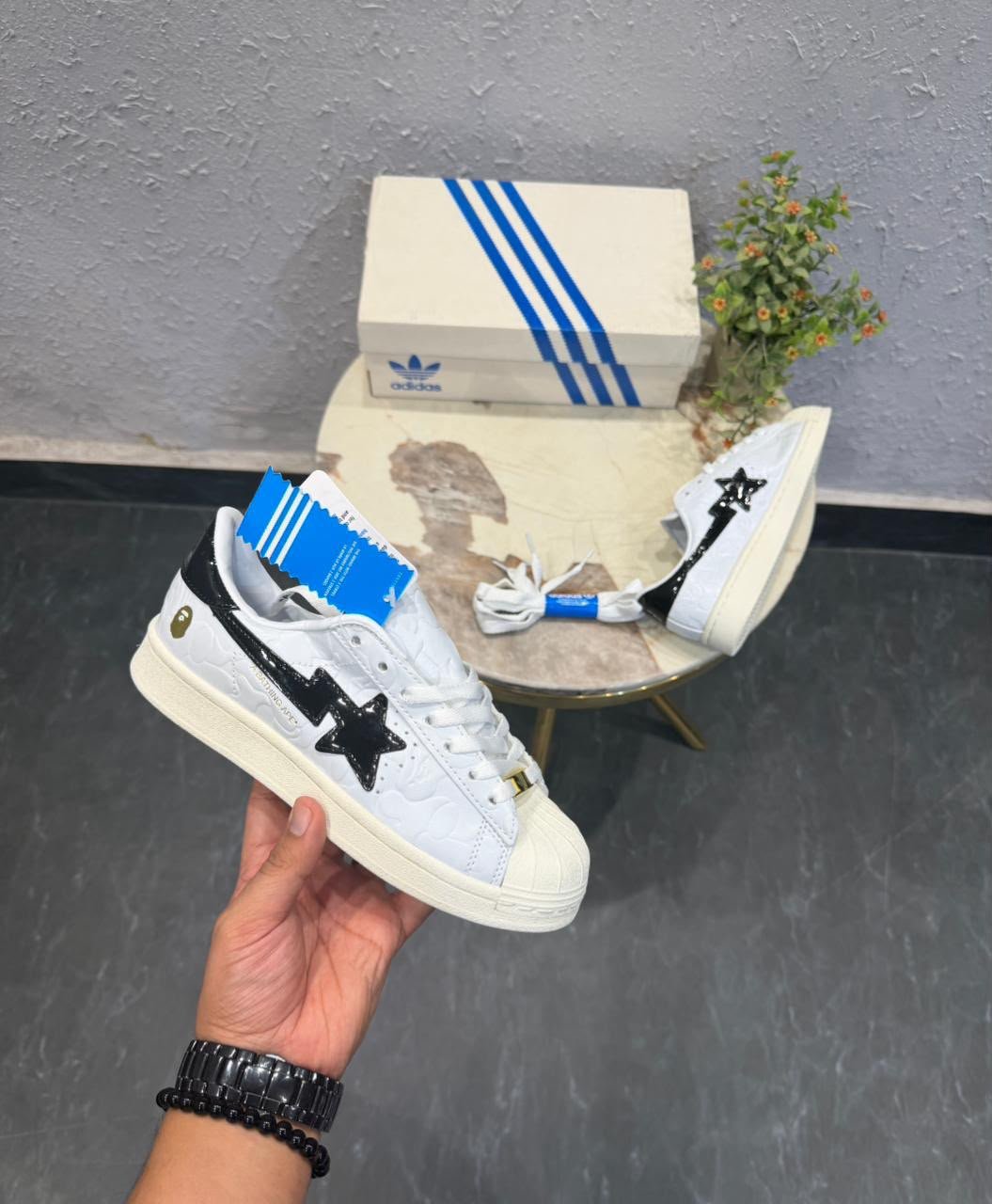 White Black Camo Lifestyle Sneakers – Premium Streetwear Edition