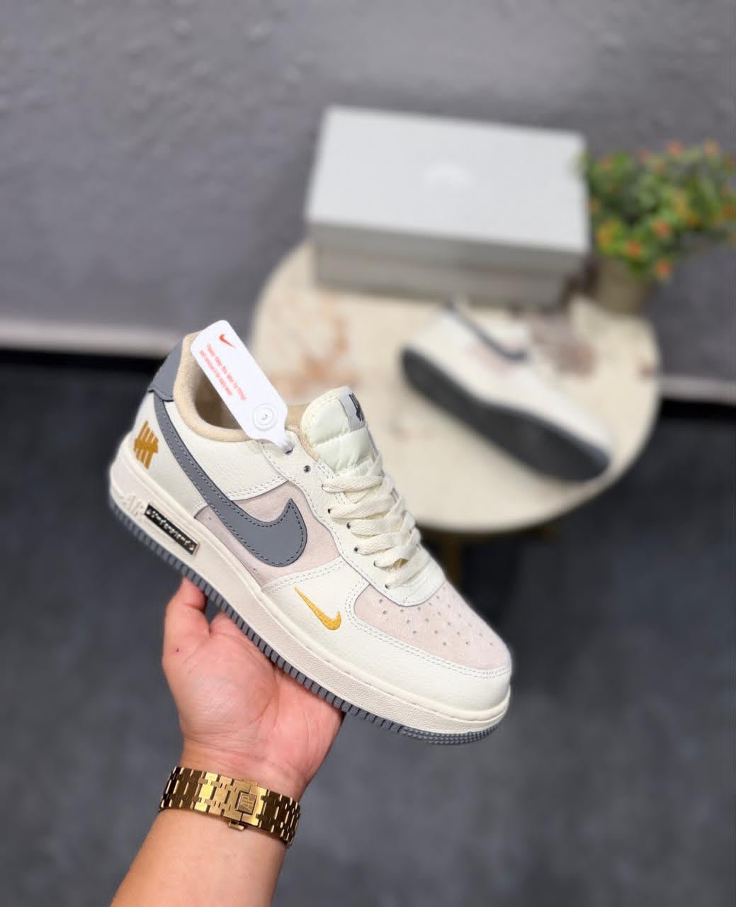 Airforce Custom Beige Understand Undefeated 2025 Sneakers – Premium Lifestyle Edition