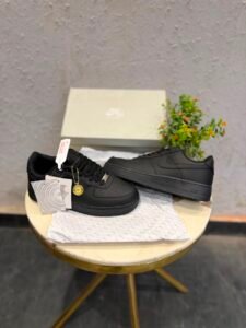Airforce One Triple Black Gold Keychain Sneakers – Premium Lifestyle Edition