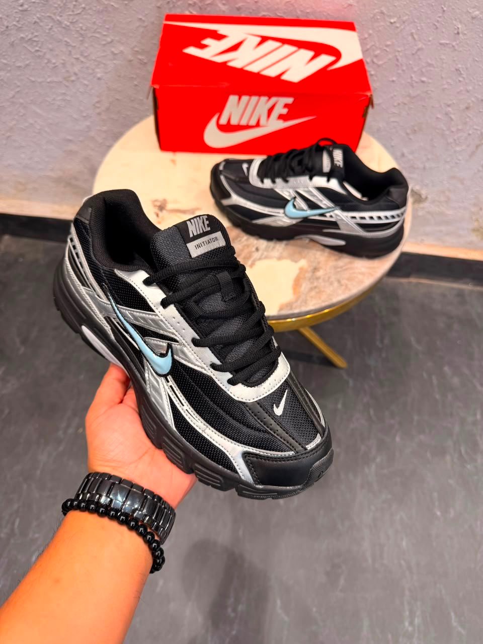 Airmax Initiator 2026 Black Metallic Sneakers – Premium Lifestyle Edition (1) Airmax Initiator 2026 Black Metallic Sneakers – Premium Lifestyle Edition