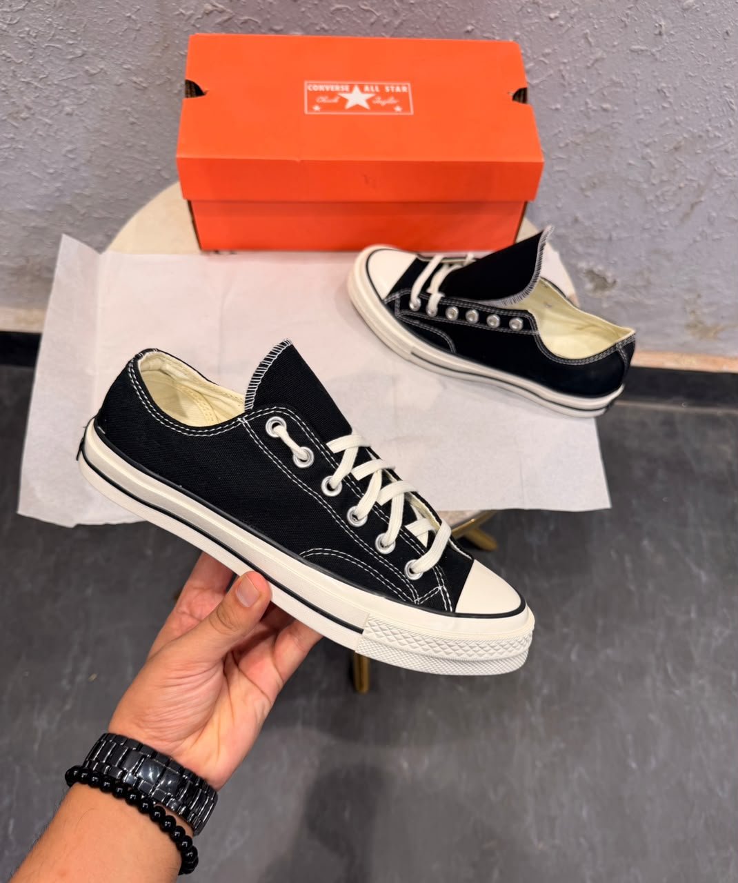 Chuck 70 Low Black White Sneakers – Premium Quality