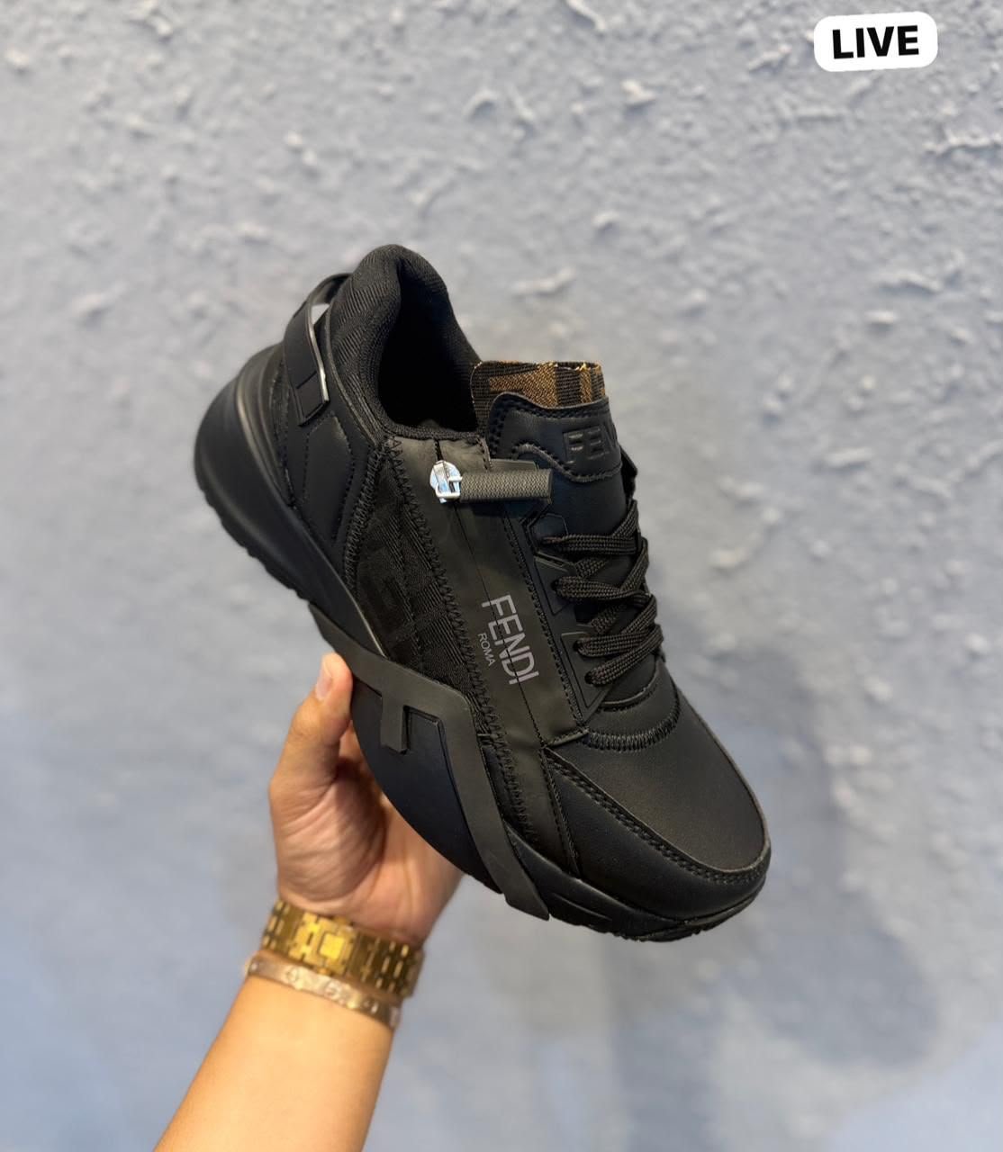 Flow-Rome Side Zip Luxury Trainers – Premium Quality