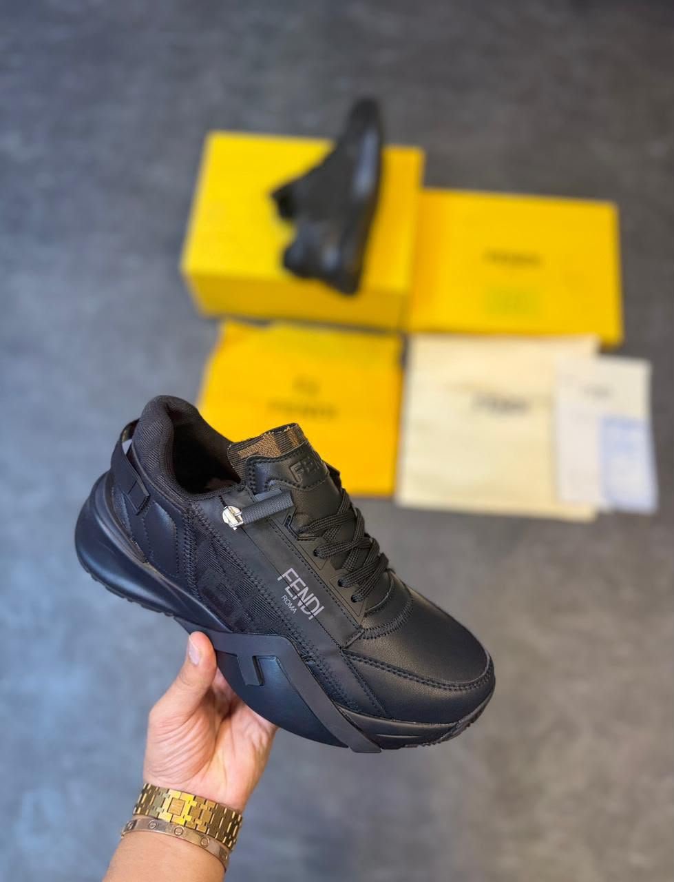 Flow-Rome Side Zip Luxury Trainers – Premium Quality