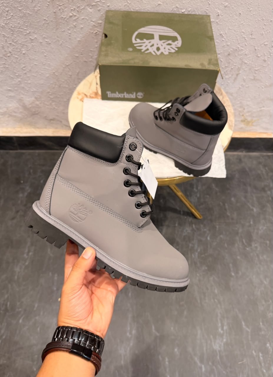 Grey Classic Boots – Premium Quality