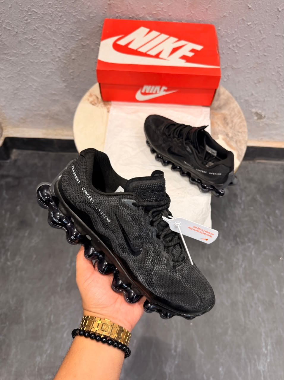 Liquid Max Poison Triple Black Sneakers – Premium Quality