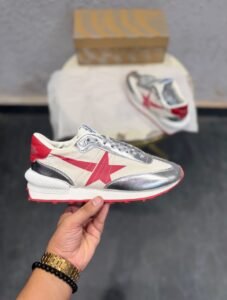 Marathon Silver Gold Sneakers – Premium Quality