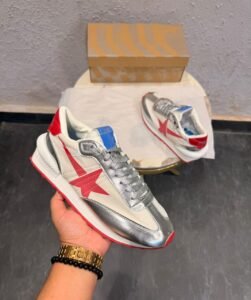 Marathon Silver Gold Sneakers – Premium Quality