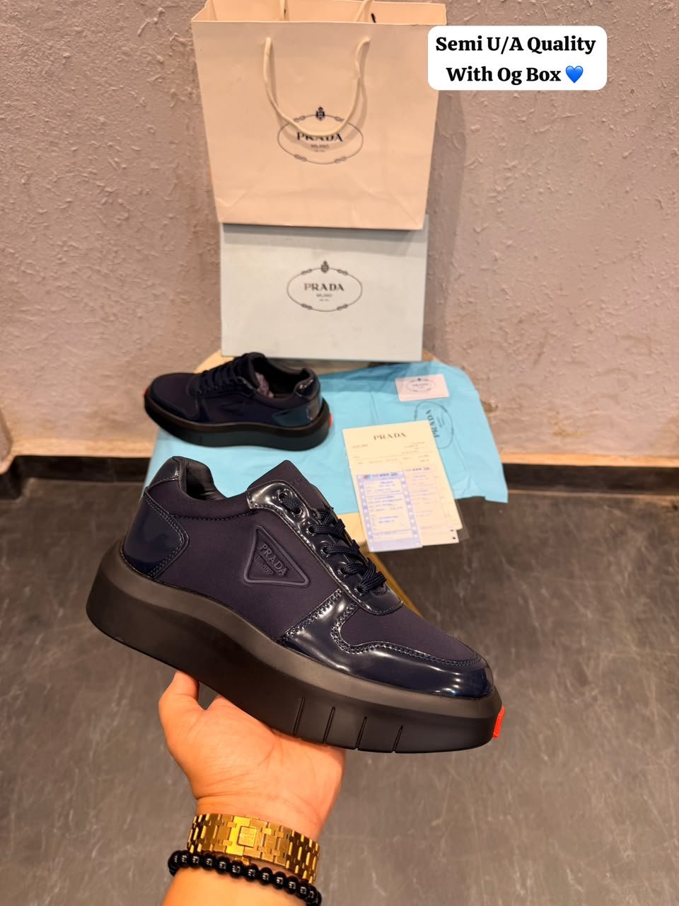 Milano Navy Luxury Sneakers – Premium Quality (1) Milano Navy Luxury Sneakers – Premium Quality