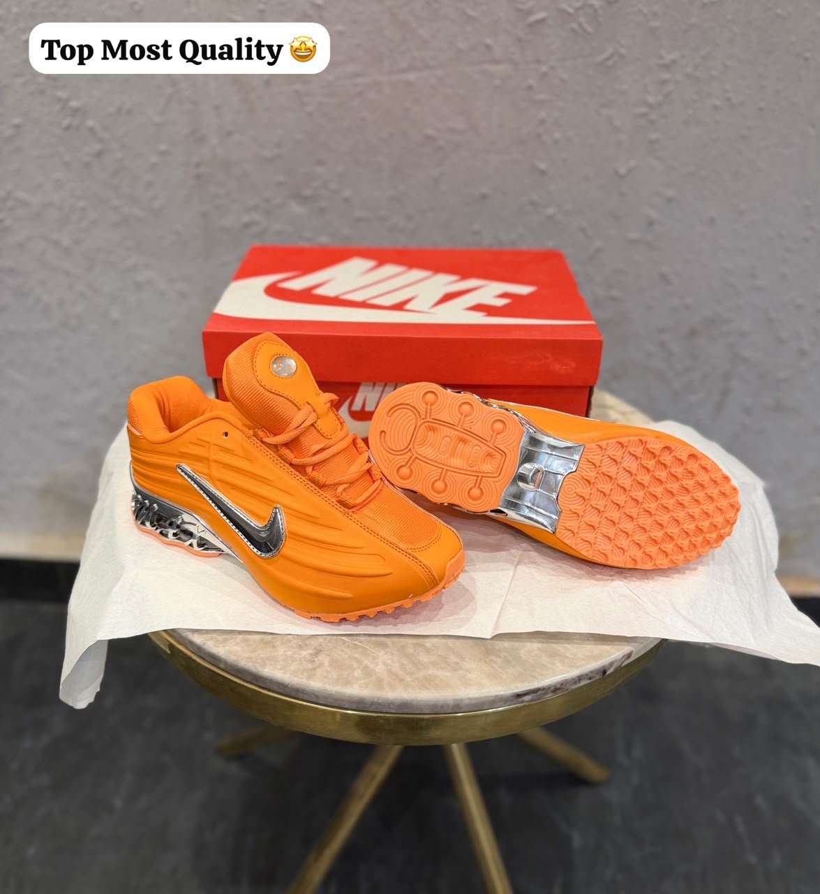 Nocta 2025 Metallic Orange Sneakers – Premium Quality